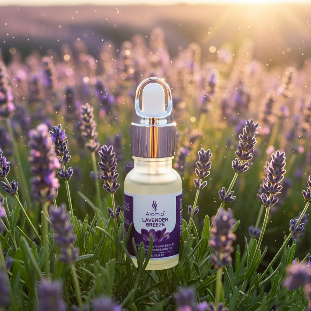 Lavender Breeze | Natural Essential Oil Blended Premium Aromatic Diffuser Fragrance Oil | 15 ML