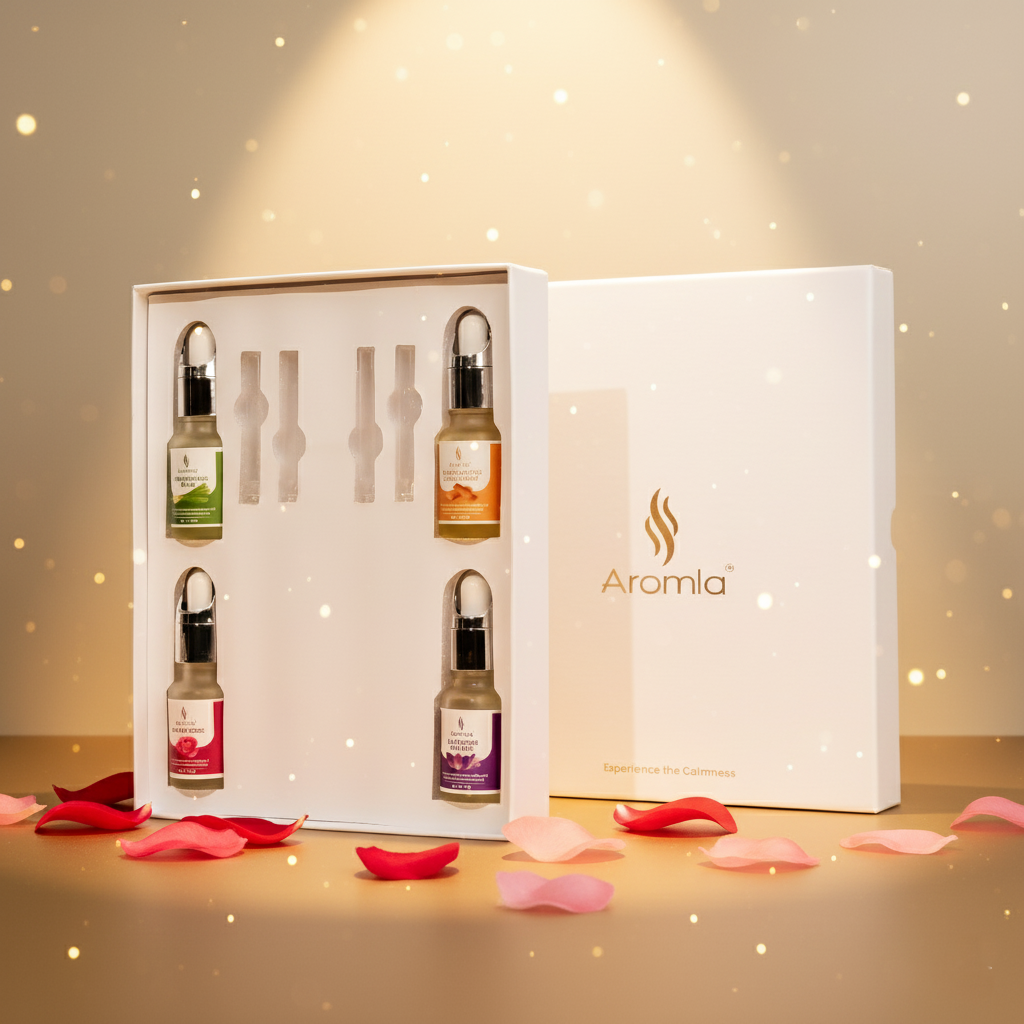 Nature's Bliss Combo pack of 4 | Blended with Imported Natural Essential Oils | Premium Aromatic Diffuser Fragrance Oil