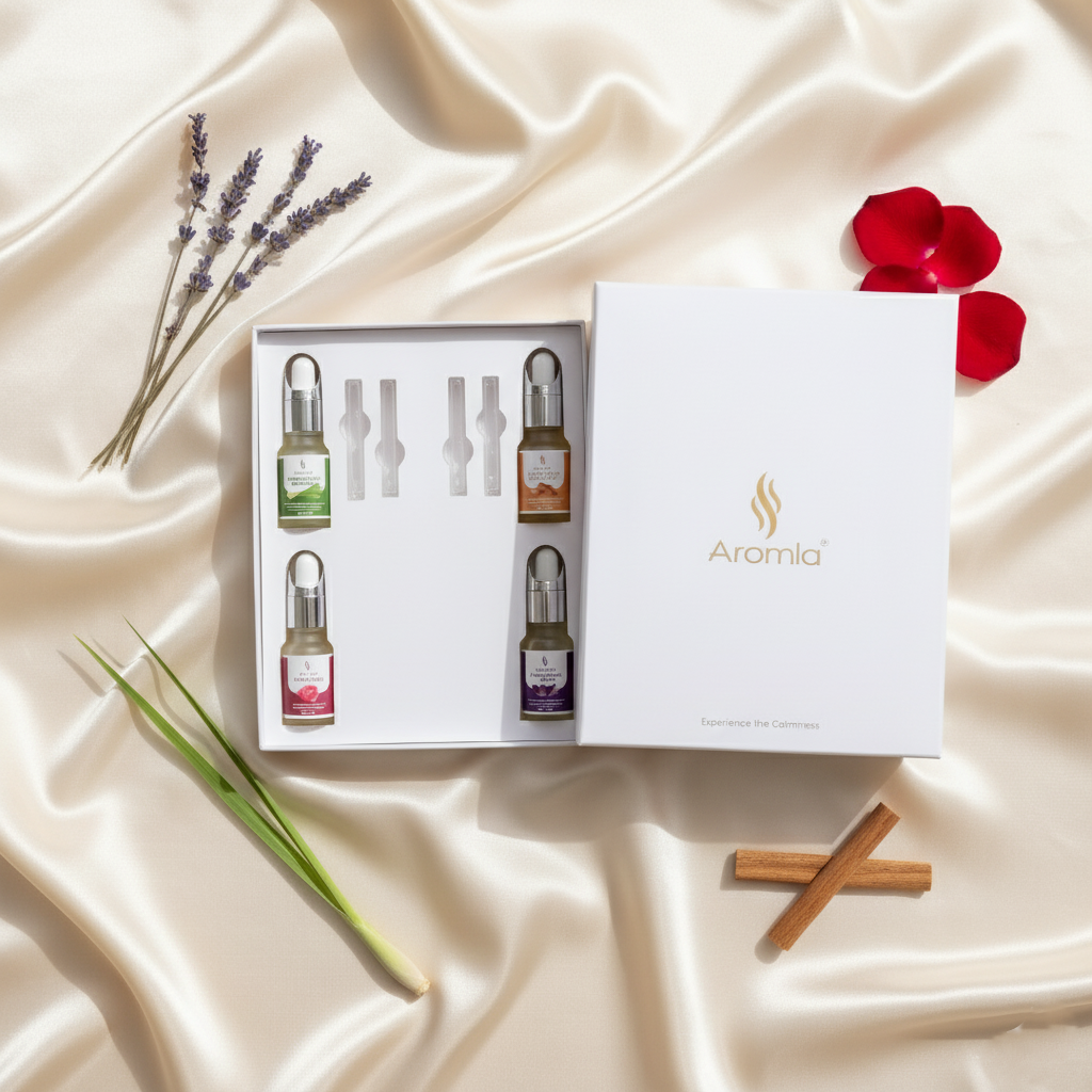 Nature's Bliss Combo pack of 4 | Blended with Imported Natural Essential Oils | Premium Aromatic Diffuser Fragrance Oil