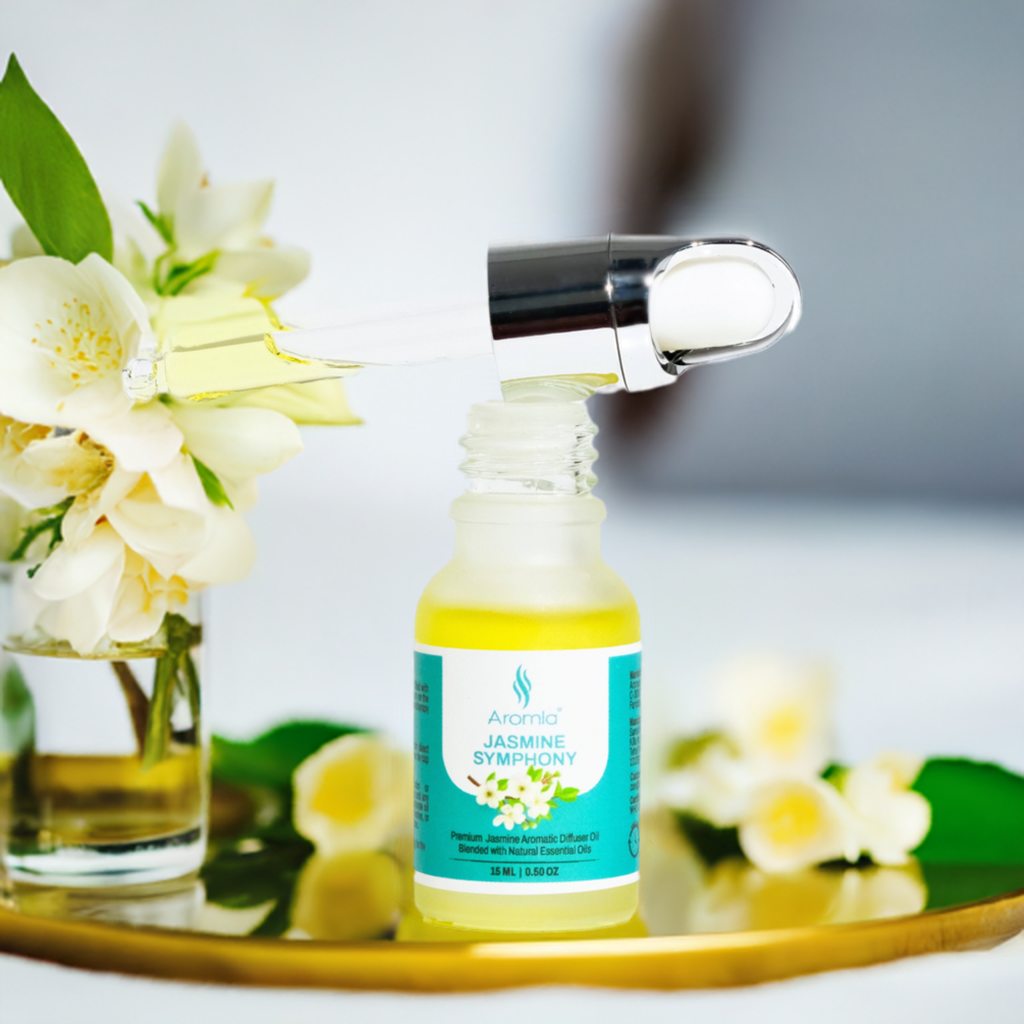 Jasmine Symphony | Natural Essential Oil Blended Premium Aromatic Diffuser Fragrance Oil | 15 ML