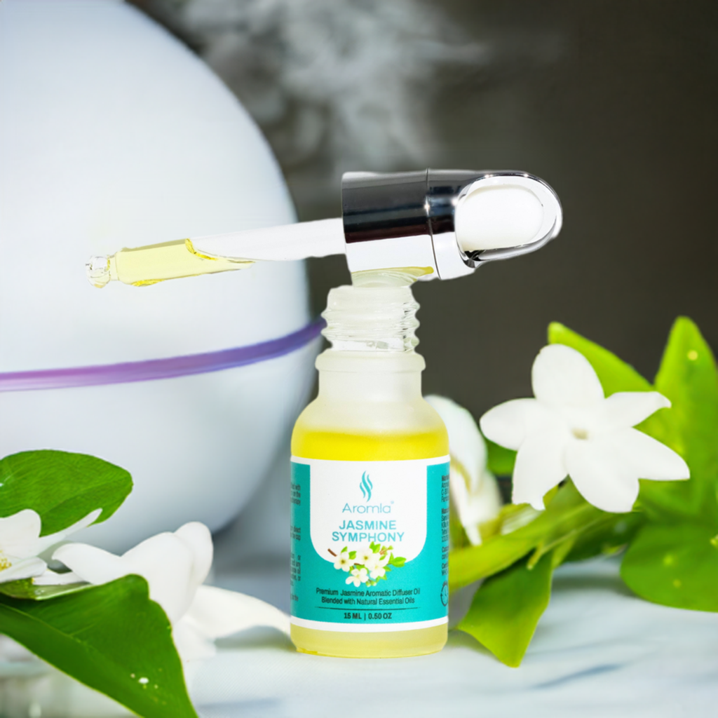 Jasmine Symphony | Natural Essential Oil Blended Premium Aromatic Diffuser Fragrance Oil | 15 ML