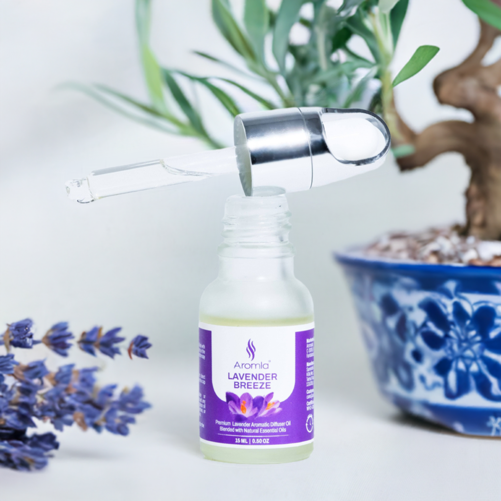 Lavender Breeze | Natural Essential Oil Blended Premium Aromatic Diffuser Fragrance Oil | 15 ML