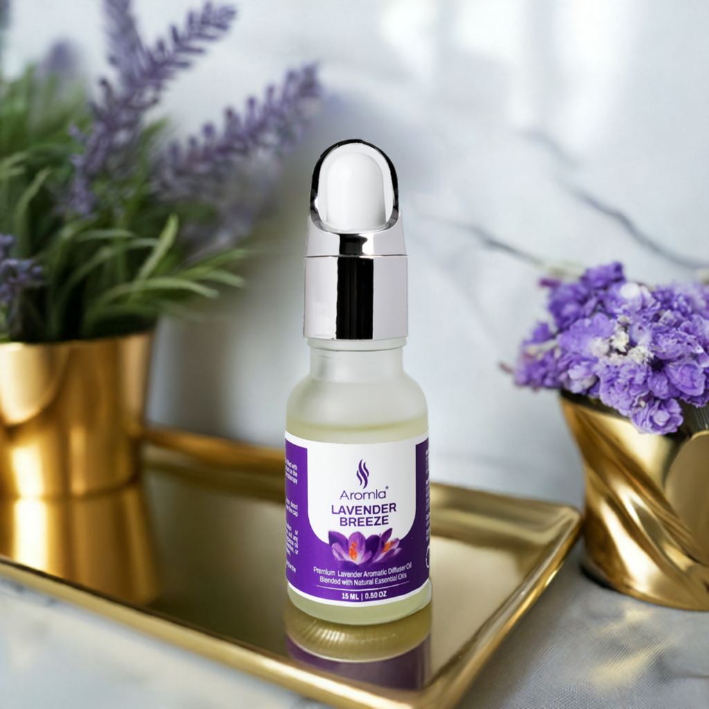 Lavender Breeze | Natural Essential Oil Blended Premium Aromatic Diffuser Fragrance Oil | 15 ML
