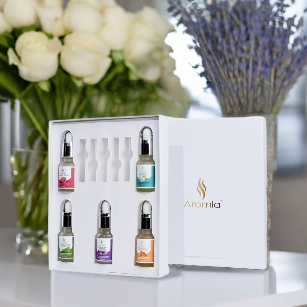 Nature's Bliss Combo pack of 5 | Blended with Imported Natural Essential Oils | Premium Aromatic Diffuser Fragrance Oil