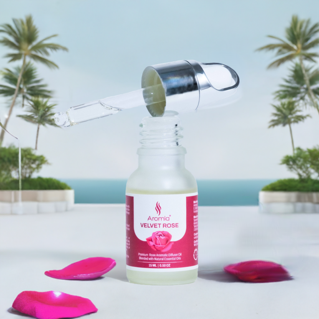 Velvet Rose | Natural Essential Oil Blended Premium Aromatic Diffuser Fragrance Oil | 15 ML