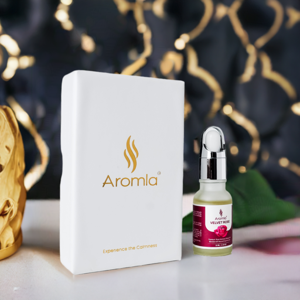 Velvet Rose | Natural Essential Oil Blended Premium Aromatic Diffuser Fragrance Oil | 15 ML